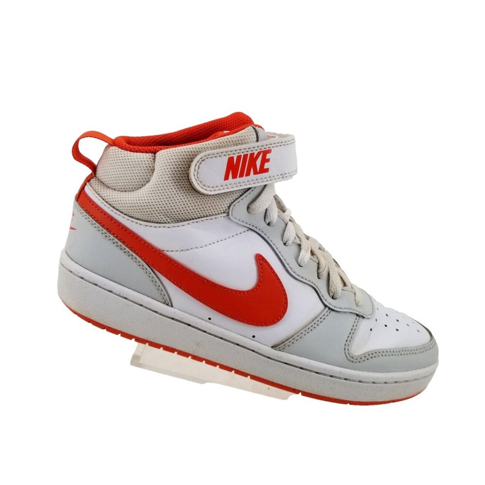 Nike  Court Borough Mid 2 CD7782-008 White Basketball Shoes Sneakers Y 6.5 W 9